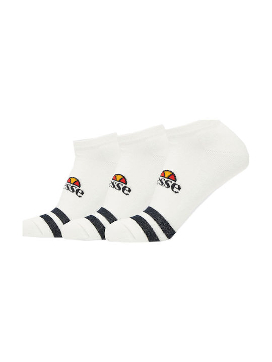 Ellesse Melna SAAC0876 Αθλητικές Κάλτσες Λευκές 3 Ζεύγη