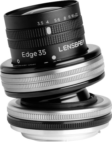 Lensbaby Voller Rahmen Kameraobjektiv Composer Pro II with Edge 35 Optic Standard / Tilt-Shift für Canon EF Mount Black
