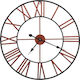 vidaXL Antique Wall Clock Metallic Red Ø58cm