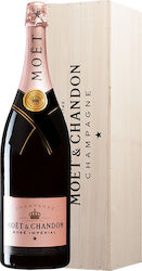 Moet & Chandon Imperial Rosé Holzbox Trockenes Rosé 3000ml