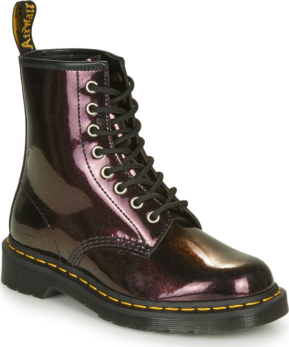 purple sparkle doc martens