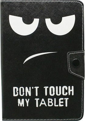 Don't Touch My Tablet Flip Cover Piele artificială Negru (Universal 7" - Universal 7") 34.800.0074