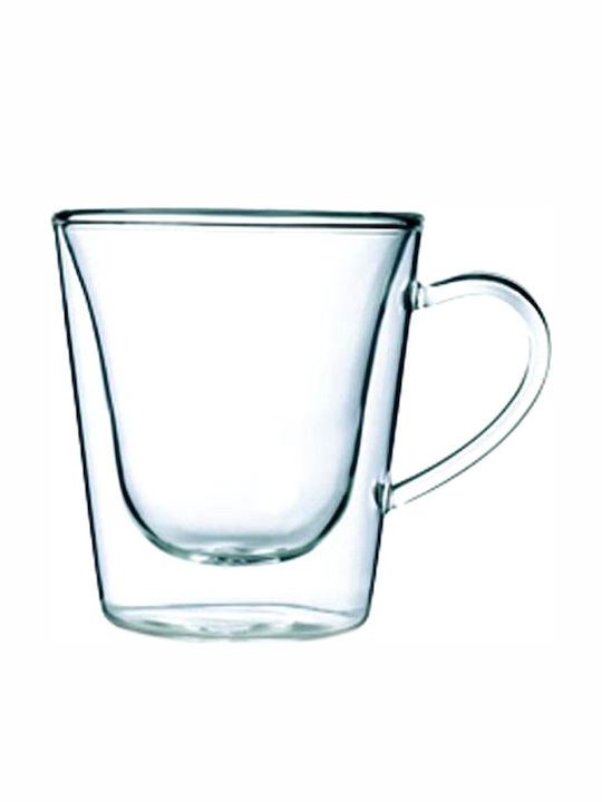 Bormioli Rocco Duos Glass Espresso Cup Set 120ml Transparent 2pcs