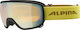 Alpina Scarabeo MM SPH. Ski- & Snowboardbrille Erwachsene Gelb mit Linse Spiegel in Gelb Farbe