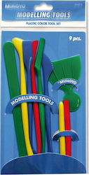 Mungyo Plastic Colour Modelling Clay Tool Set
