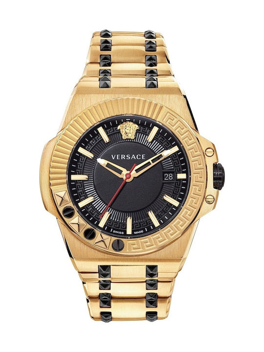 Versace Chain Reaction Ανδρικό Ρολόι 45mm Μπατα...