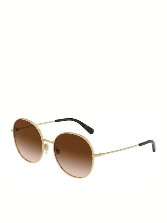 Dolce & Gabbana Damen Sonnenbrille mit Gold Met...