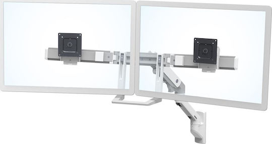 Ergotron HX Wall Dual Monitor Arm White