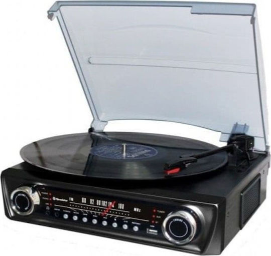 Roadstar TTR-9645EBT Turntables with Preamp and Built-in Speakers Black