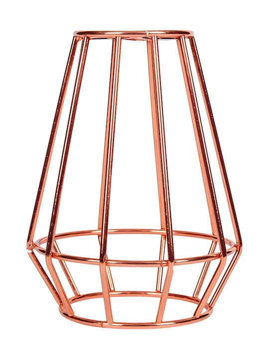 VK Lighting VK/0305/CAGE/PCOP Lamp Shade Rose Gold W13xH18cm