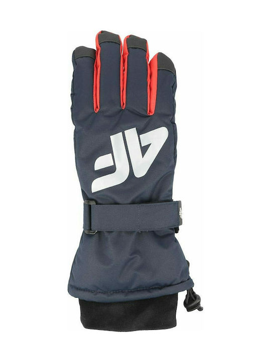 4F HJZ19-JREM001 Παιδικά Γάντια Σκι & Snowboard Grey