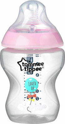 Tommee Tippee Plastic Bottle Closer to Nature Anti-Colic with Silicone Nipple for 0+, 0+ m, months Pink 260ml 1pcs