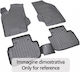 Novline Set of Front and Rear Mats 4pcs Tray Type for Volvo V40 2016 Black