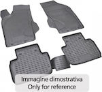 Novline Set of Front and Rear Mats Tray Type 4pcs from Rubber for Volkswagen Passat Black