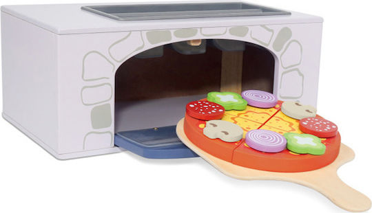 Gerardo’s Toys Cuptor de Pizza cu Accesorii din Lemn pentru 3+ Ani