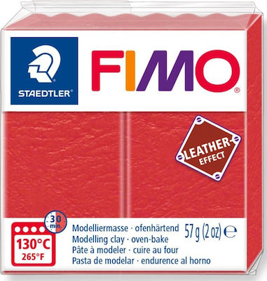 Staedtler Fimo Leather Effect Polymerer Ton Watermelon 57gr 8010-249