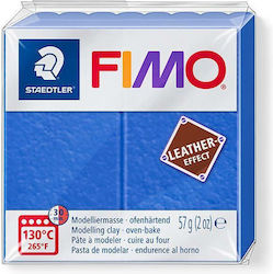 Staedtler Fimo Leder Effekt Polymerknete Blau 57gr