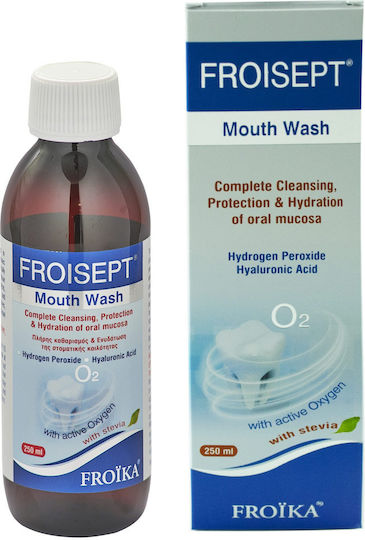 Froika Froisept Στοματικό Διάλυμα για την Ουλίτιδα, κατά της Περιοδοντίτιδας & της Πλάκας 250ml