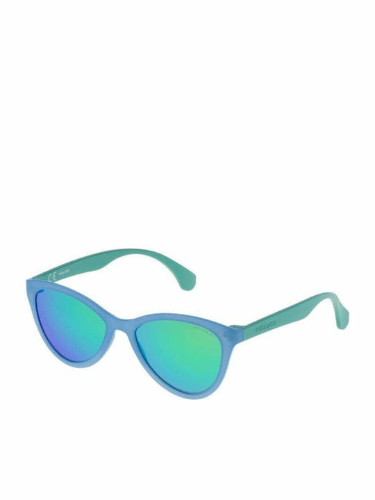 Police Women's Sunglasses with Blue Plastic Fra...