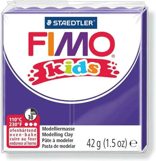 Staedtler Fimo Kids Polymeric Modelling Clay Purple 42gr