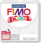 Staedtler Fimo Kids Children's Polymer Clay Glitter White 42gr 8030-52