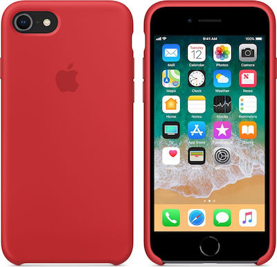 Premium Silicone Back Cover Σιλικόνης Κόκκινο (iPhone SE 2020/8/7)
