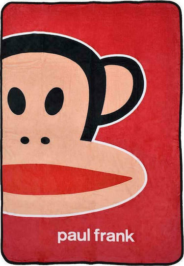 Stamion Decke Vlies Paul Frank Rot 150x200cm