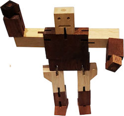 Robot din lemn de design puzzle