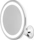 Adler Magnifying Round Bathroom Mirror Led made of Metal 20x20cm Silver