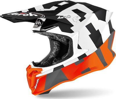 Airoh Twist 2.0 Frame Motocross Helmet ECE 22.05 1240gr Orange Matt AIR000KRA179