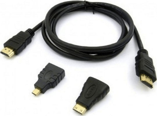 Andowl HDMI 1.4 High Speed 1080p 120Hz Cable HDMI Male - HDMI Male 1.5m Black