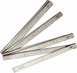 5205566386611 Wooden Folding Ruler 2m