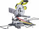Ryobi EMS216L Kapp- und Gehrungssäge Elektrisch 1500W mit Schnittführung Laser & Scheibendurchmesser 216mm