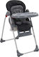 vidaXL Foldable Baby Highchair with Adjustable Height Gray