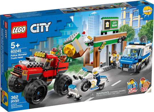 LEGO City Police Monster Truck Heist Pentru 5+ Ani 362 Bucăți