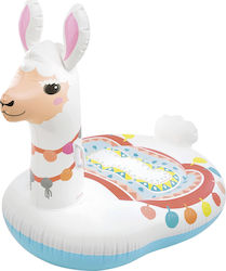 Intex Cute Llama Детска Надуваема Езда на за Басейн с Дръжки Бял 135см.