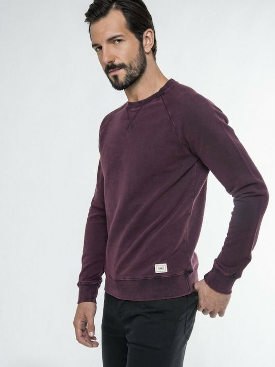 Funky Buddha Herren Sweatshirt Burgundisch