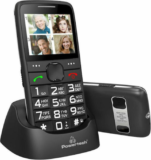 Powertech Sentry Eco PTM-18 Dual SIM Mobile with Large Buttons Black