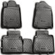 Novline Set of Front and Rear Mats 4pcs Tray Type for Lexus ES Gray
