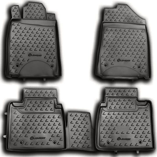 Novline Set of Front and Rear Mats 4pcs Tray Type for Lexus ES Gray