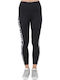 Super Fit 7/8 Καθημερινό Γυναικείο Cropped Κολάν Μαύρο