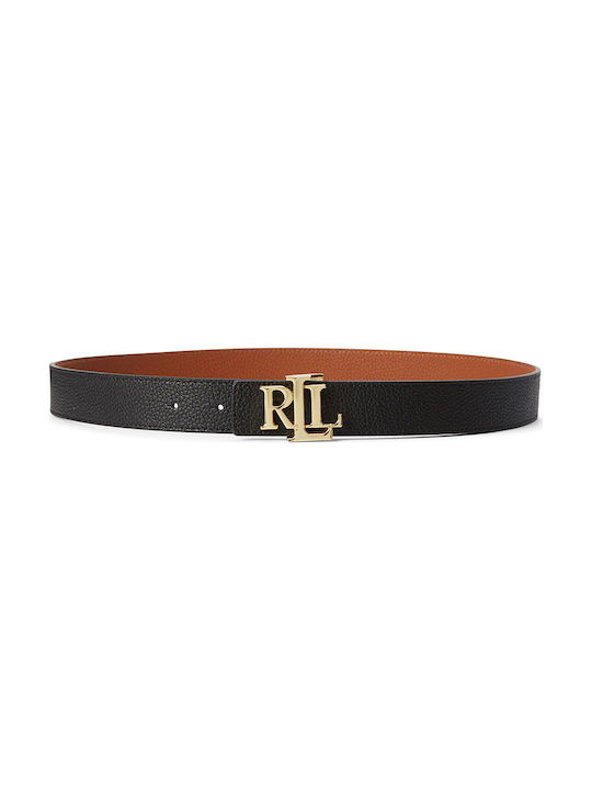 Ralph Lauren Women's Leather Belt Black