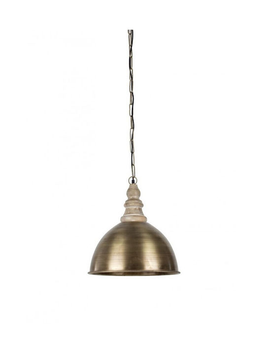 Bizzotto Zurine Pendant Light Single-Light Bell for Socket E27 Gold