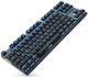 Motospeed GK82 Fără fir Gaming Tastatură Mecanică Tenkeyless cu Outemu Black comutatoare și Taste Iluminate (Greacă)
