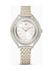 Swarovski Crystalline Aura Watch with Gold Metal Bracelet