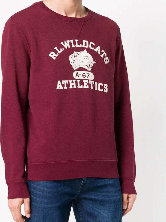 Ralph Lauren Men's Sweatshirt with Hood Burgundy