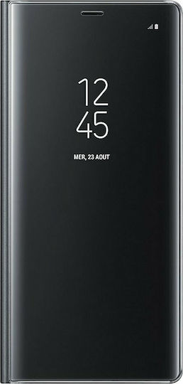 Hurtel Clear View Book Plastic Negru (Redmi 8)