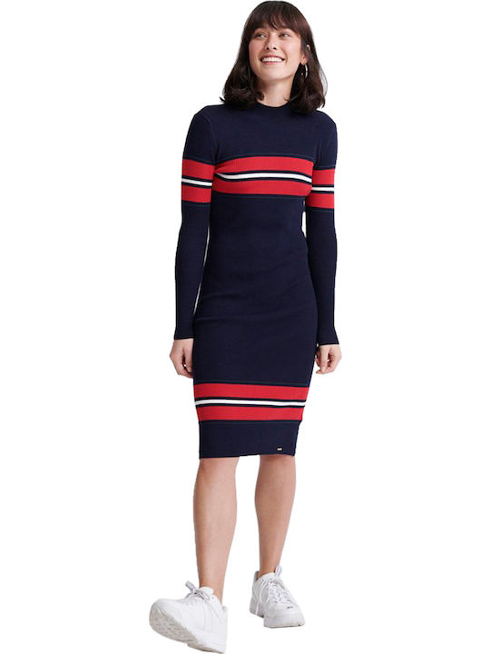 Hallie Midi Dress Knitted Eclipse Navy