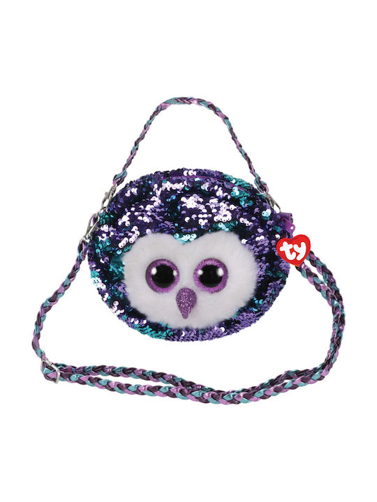 TY Boos Sequin Παιδική Τσάντα Ώμου Μπλε 22.9x5.1x16.5εκ.
