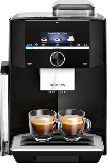 Siemens TI923309RW Αυτόματη Μηχανή Espresso 1500W Πίεσης 19bar με Μύλο Άλεσης Μαύρη